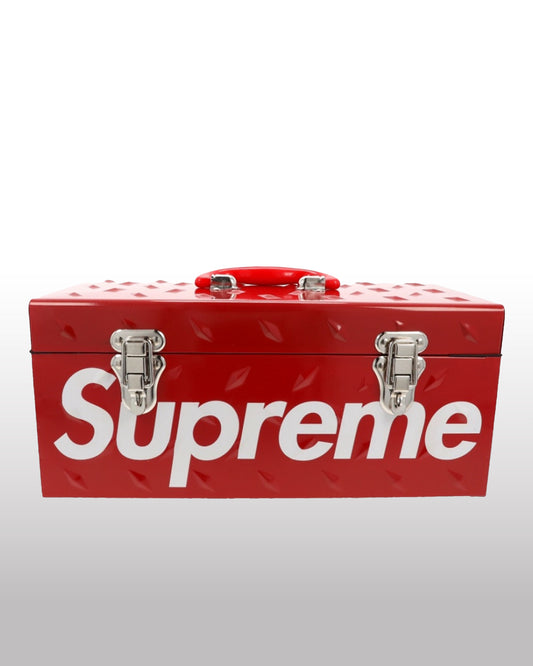 Supreme Diamond Plate Toolbox Red